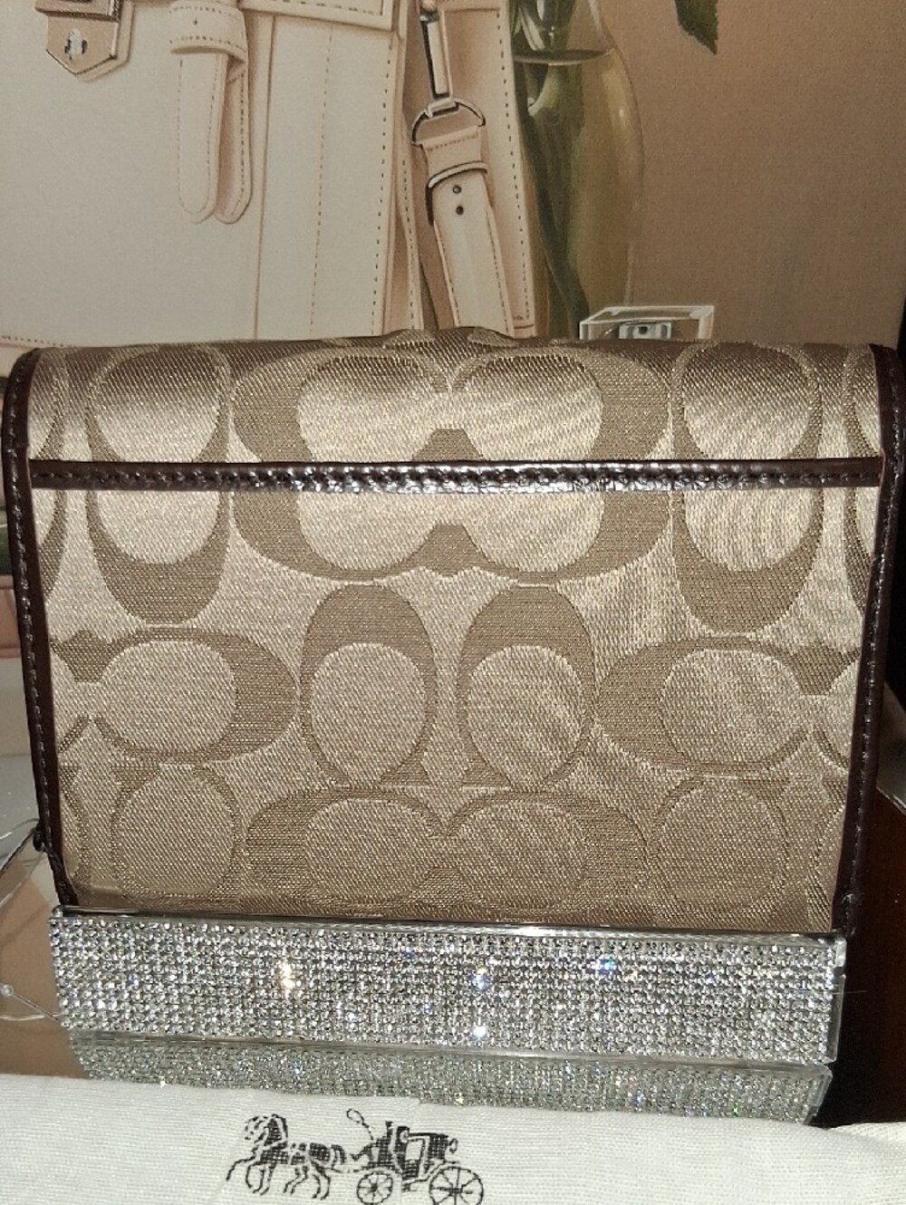 Coach Signature Soho VINTAGE Y2K Wallet in Brown and Tan NWT With Dust Bag - Picture 3 of 8